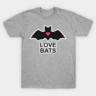 Love Bats Heart T-Shirt